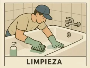 limpieza es el primer paso del proceso de enlozado de bañeras en capital federal